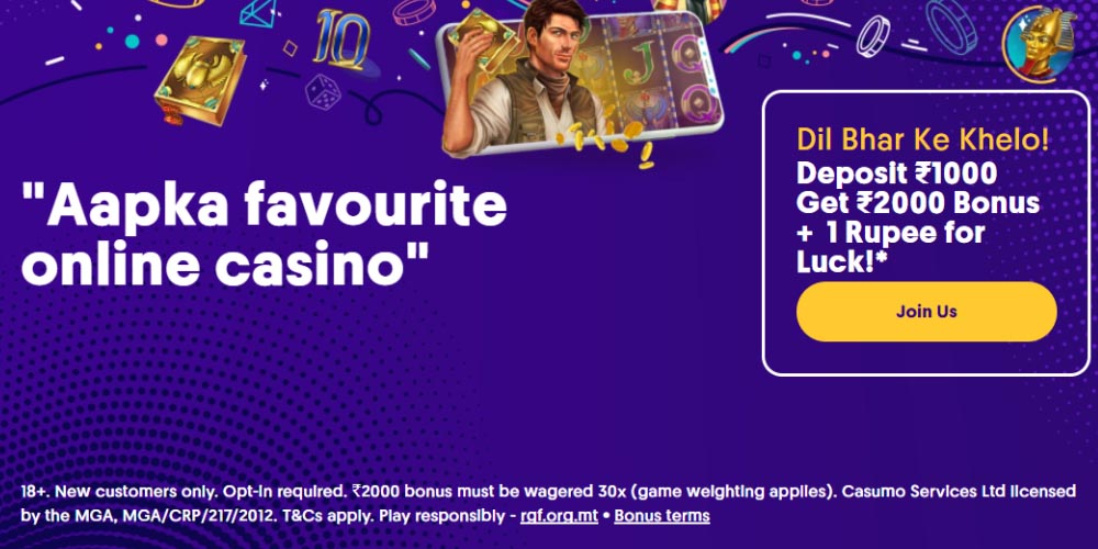 Casumo Casino Indian Welcome Bonus