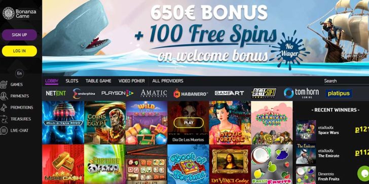 Bonanza Game No Deposit Bonus