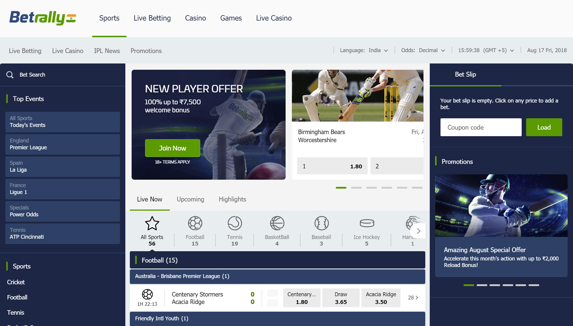 BetrallyIndia Sportsbook