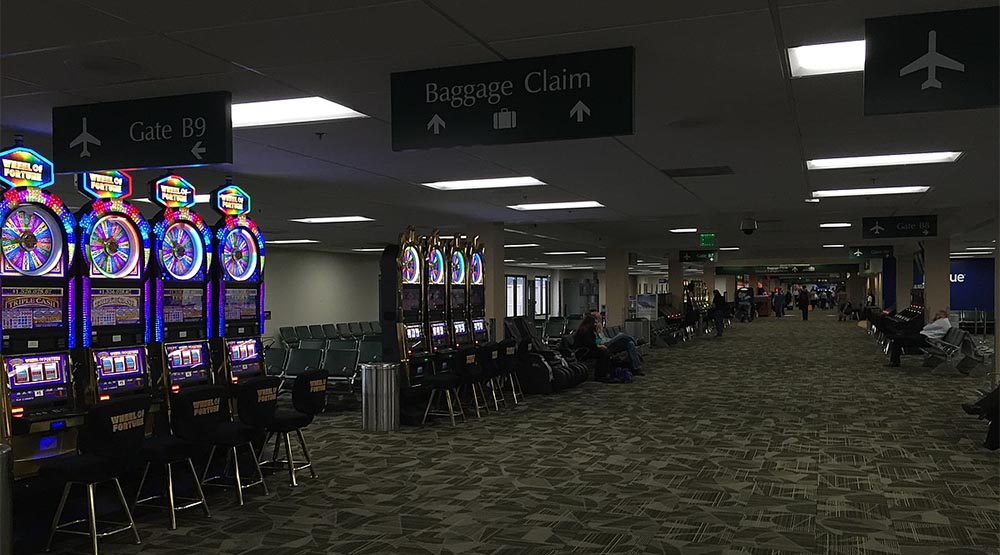 best airports for gambling