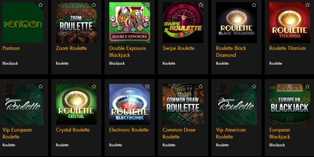 latest review about Winnerama Casino table games