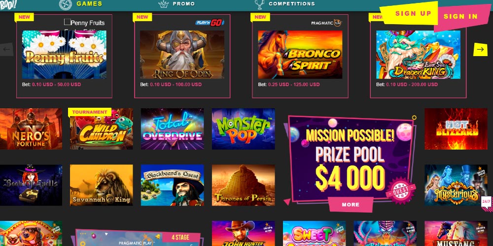 The latest review about Booi Casino Games