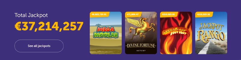 Biggest jackpot prizes at True Flip Casino - win Mega Moolah slot