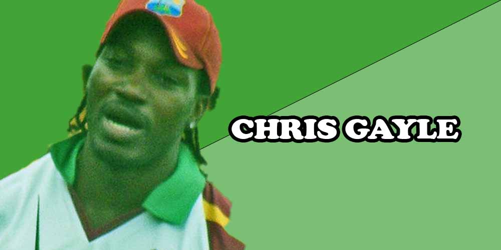 West Indies cricket players CHRIS GAYLE