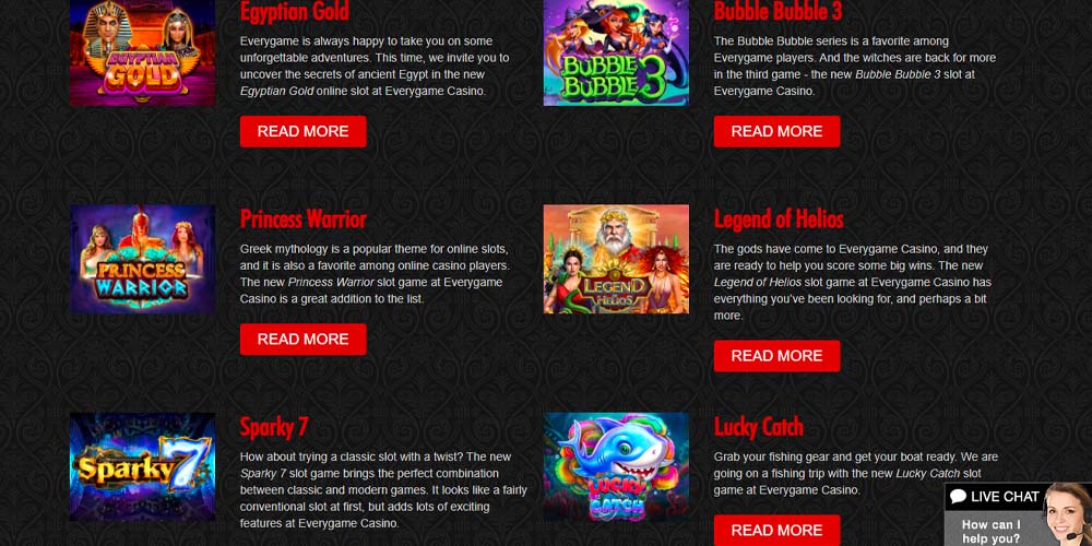 online casino slots, review about Everygame Casino