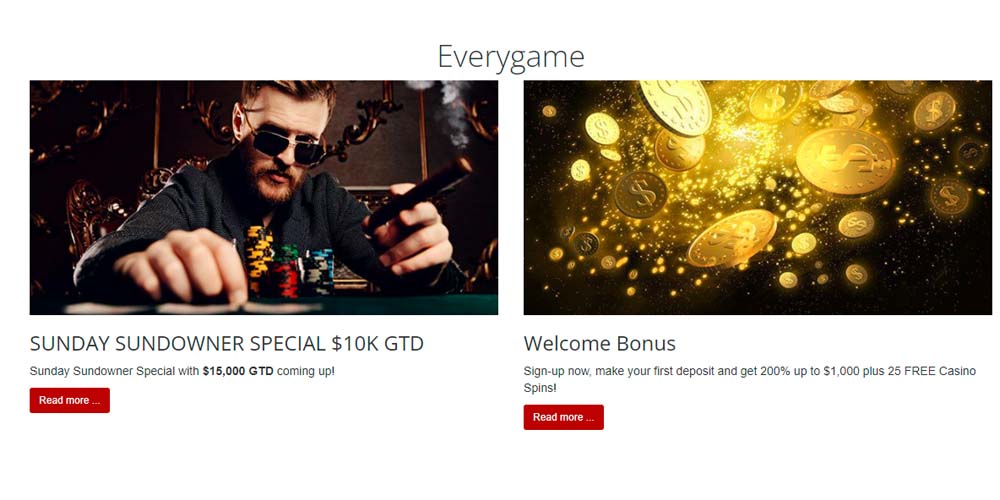 Everygame Poker bonuses, online poker promotions, internet poker offers